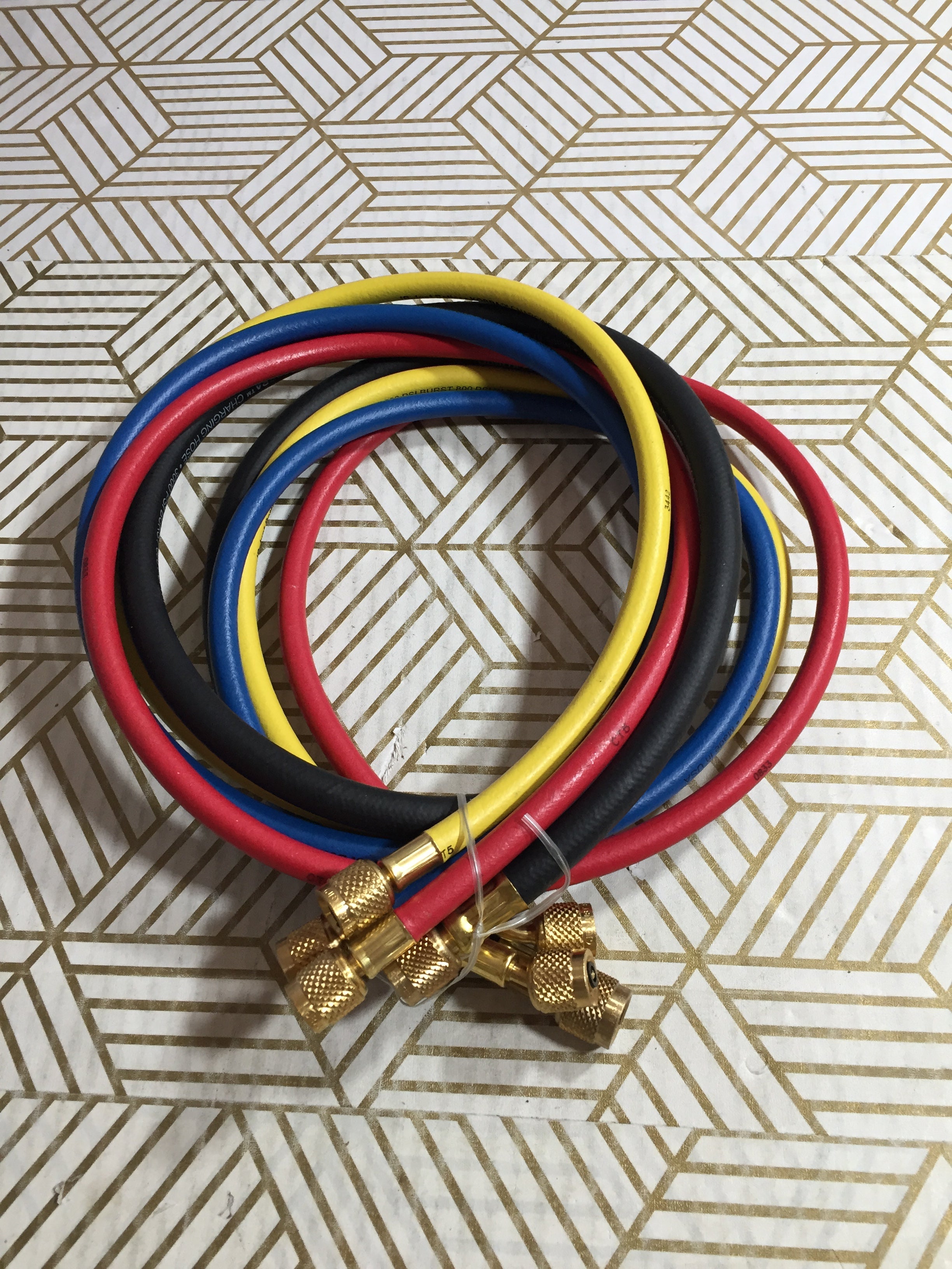 JB Kobra CCL-60 Barrier Charging Hose Set b-4 | Yellow, Red, Blue, Black (8141273039086)